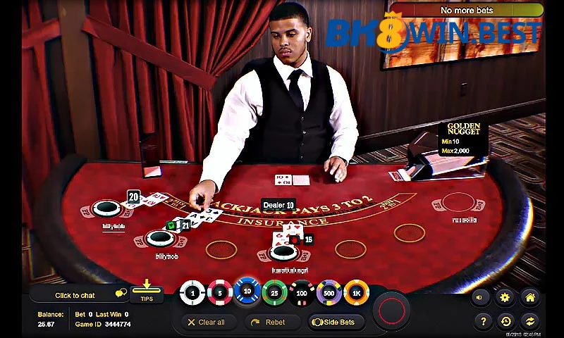Roulette của Gameplay casino BK8